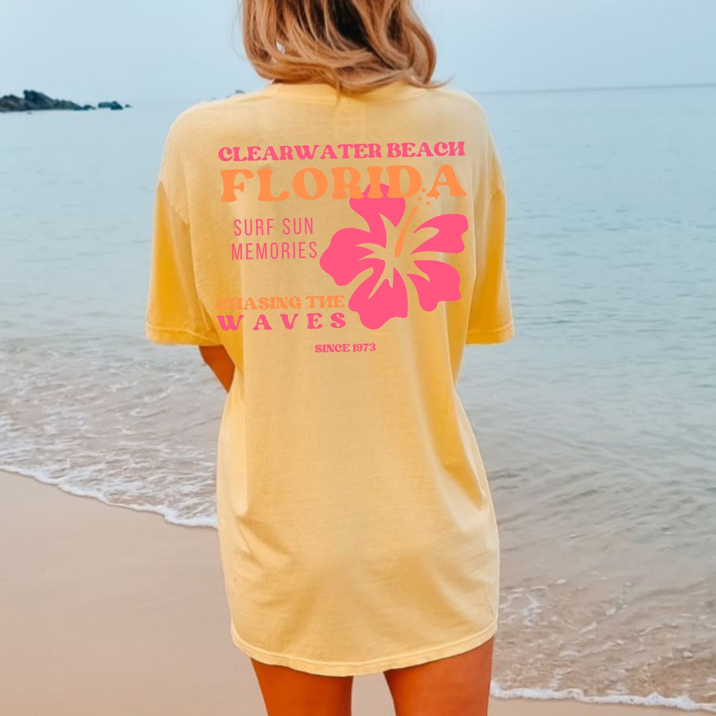 Personalized Beach and Surf Tshirt Vintage Surf Tshirt Family Vacation Tshirt- Personalize with Beach/Town Name & State/Country