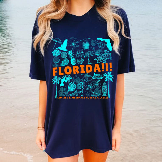 Florida tee Aesthetic Beachy Oversized Comfort Colors tshirt Taylor Fan Merch Tortured Tshirt Destin Florida Timeshare adult and youth sizes