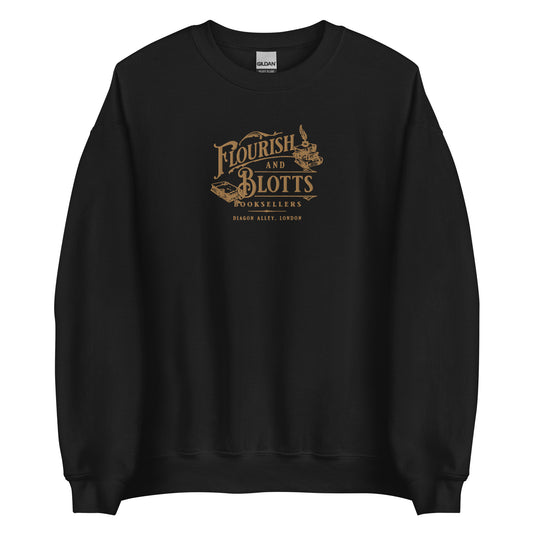 Magical Bookstore Embroidered Sweatshirt