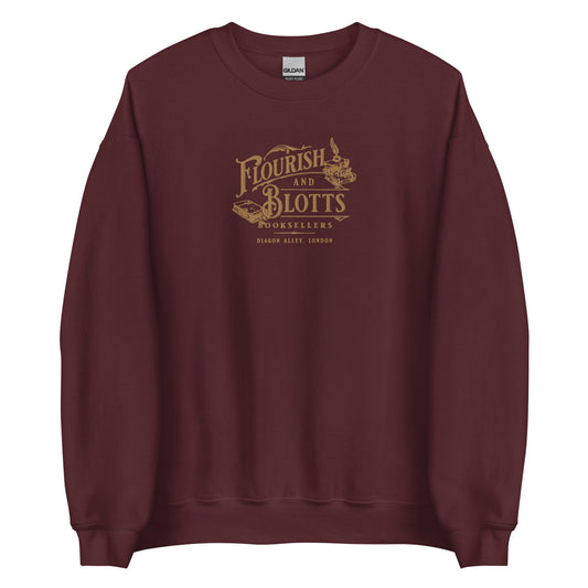 Magical Bookstore Embroidered Sweatshirt